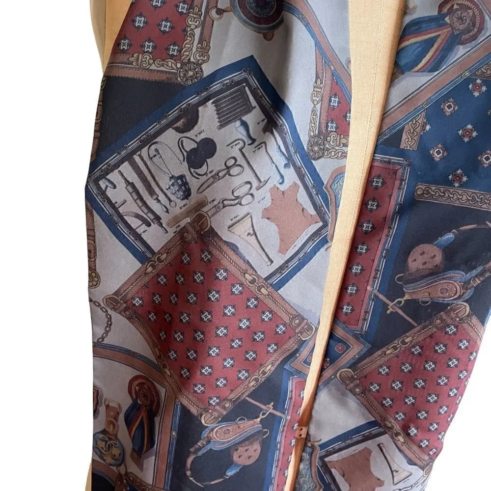 Equestrian  Horse theme gents evening scarf